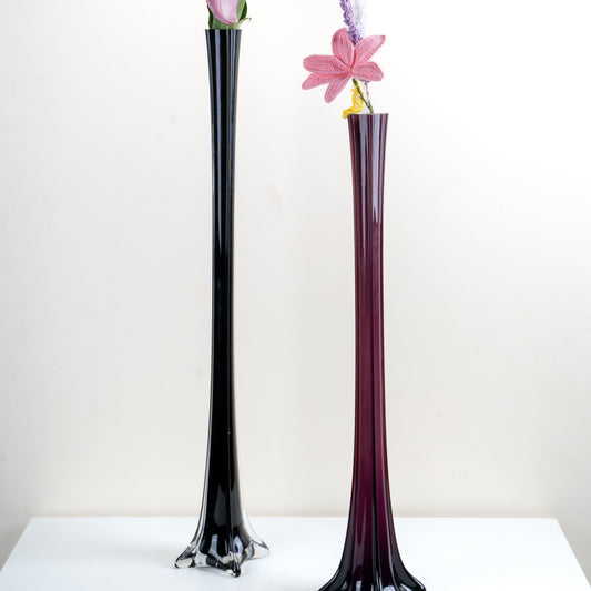 Verre Tall Glass Vase Set- Set of 2