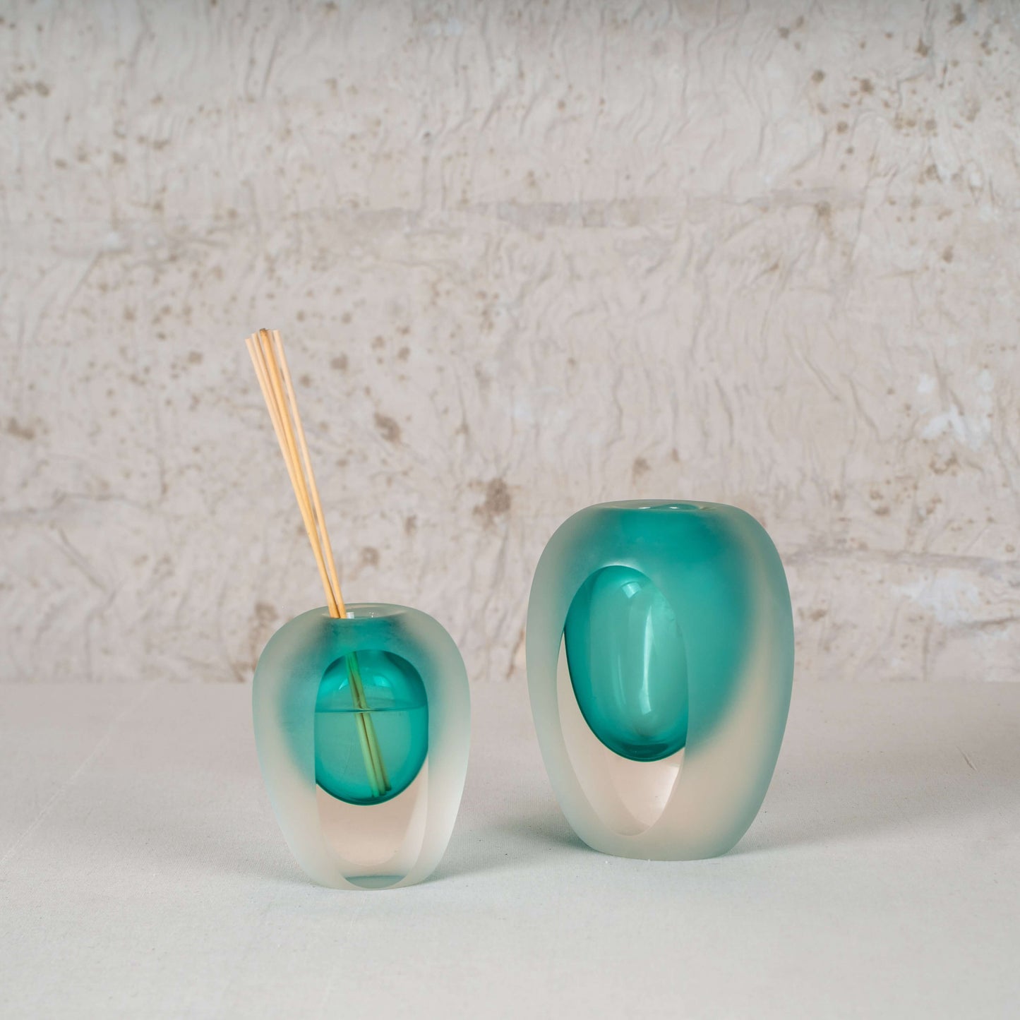 Boreal Blue Sculptural Vases