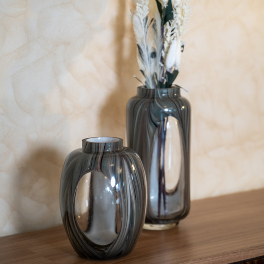 Haze Glass Vase Set - Set of 2