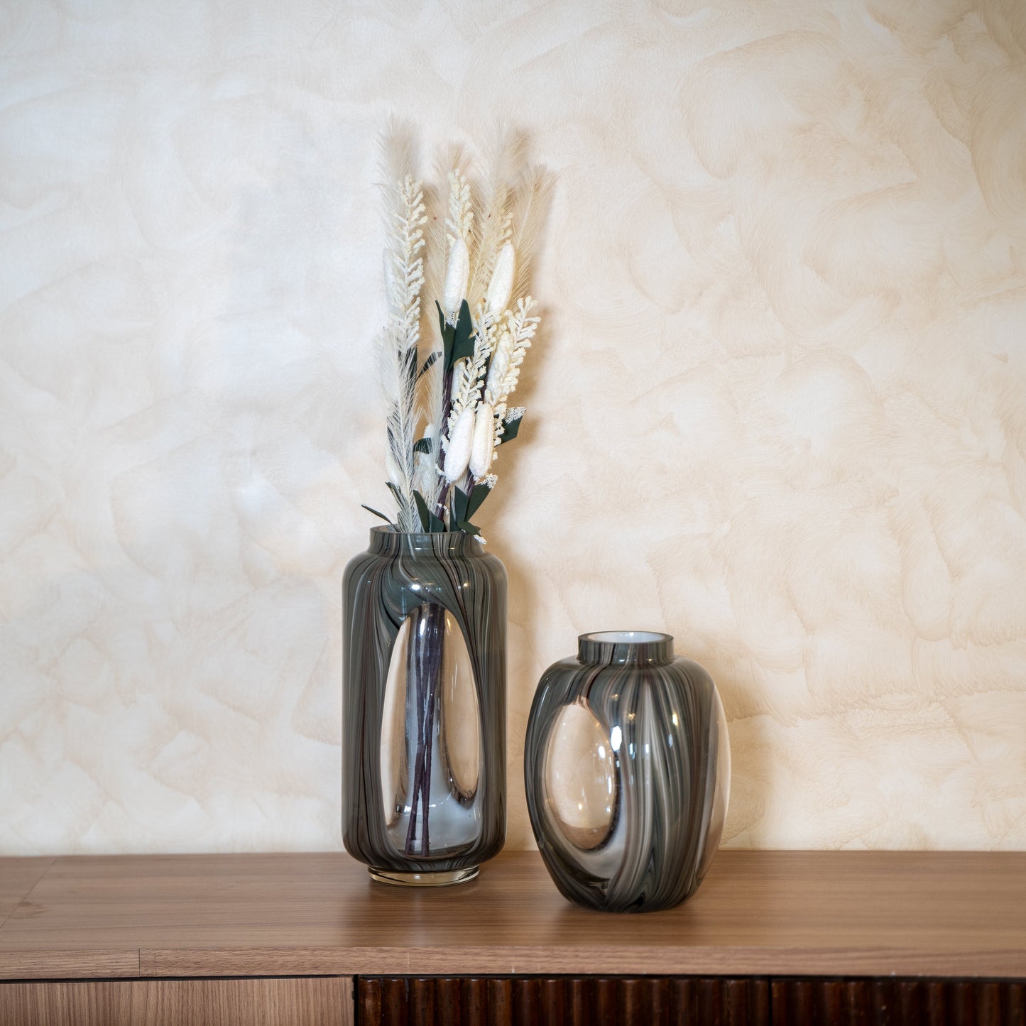 Haze Glass Vase Set - Set of 2