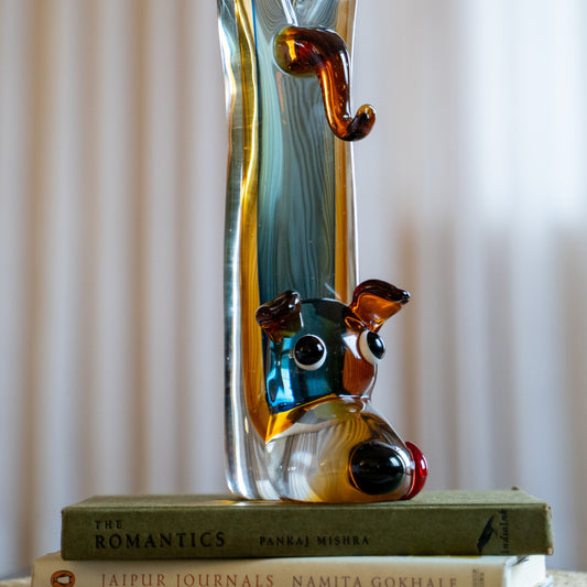 Kairo Glass Dog Showpiece