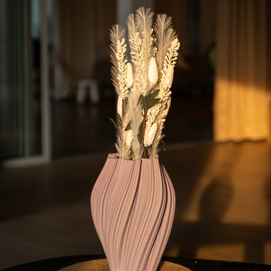 Lavira Ripple Sculpted Ceramic Vase
