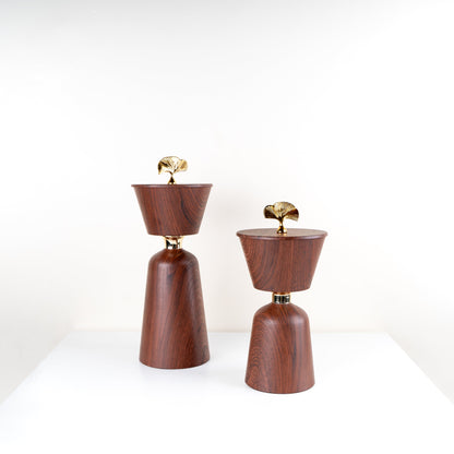 Aurum Ginkgo Centerpiece- Set of 2