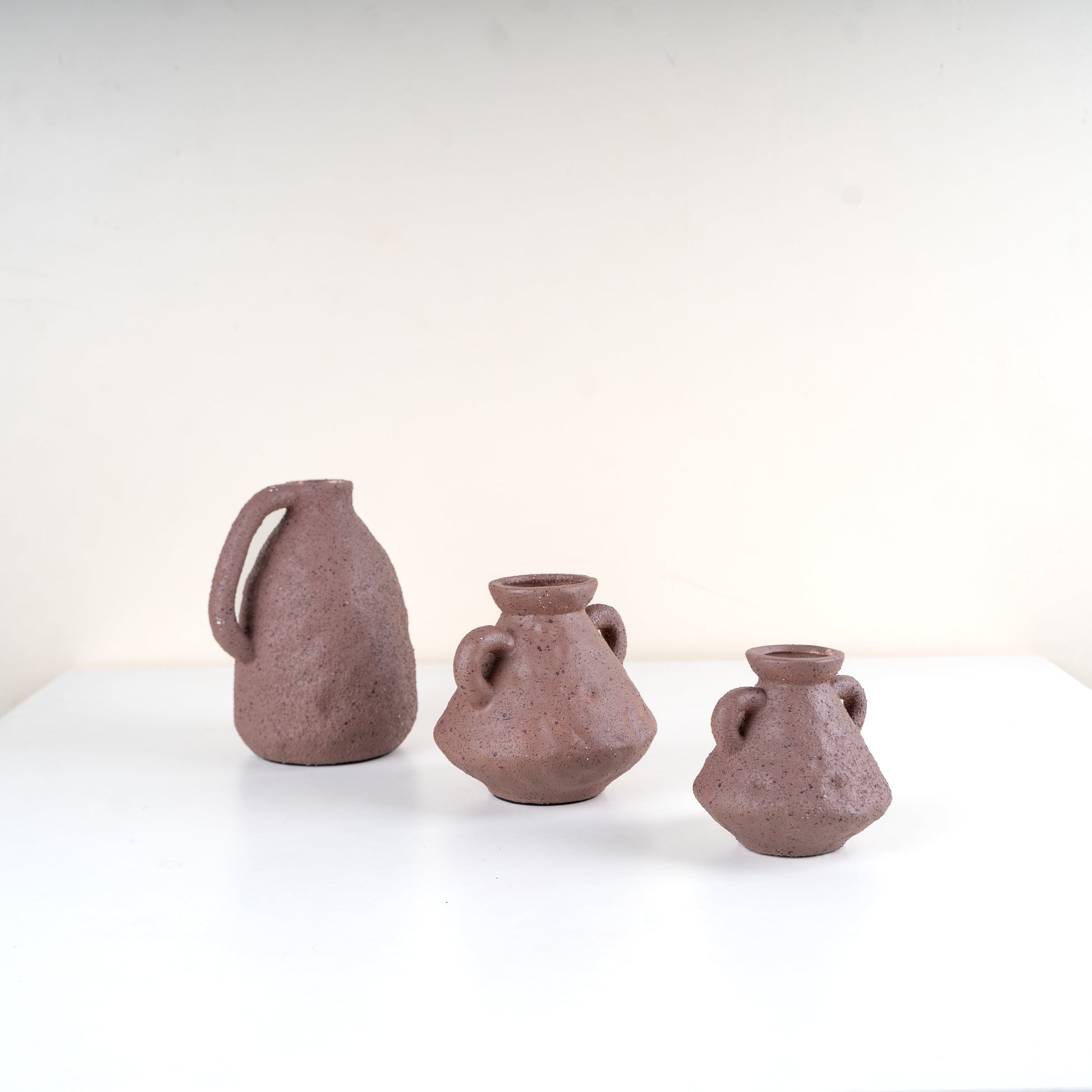 Bhoomi Trio - Rustic Terracotta Vase Set of 3