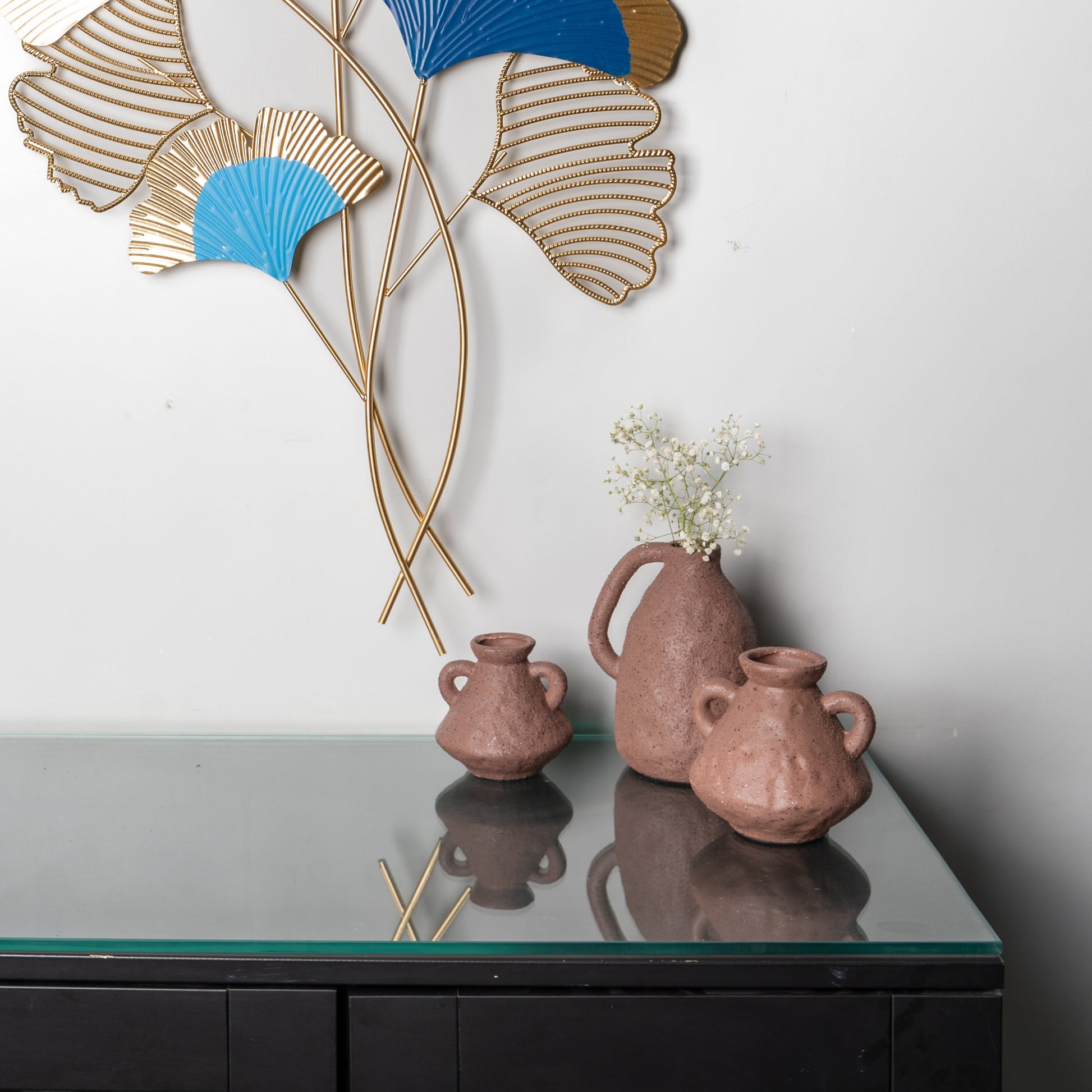 Bhoomi Trio - Rustic Terracotta Vase Set of 3