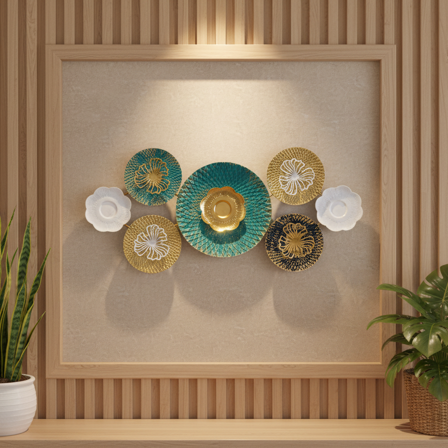 Fiora Textured Metal Wall Art