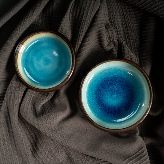 Nue Glaze Ceramic Plate Set – Set of 2