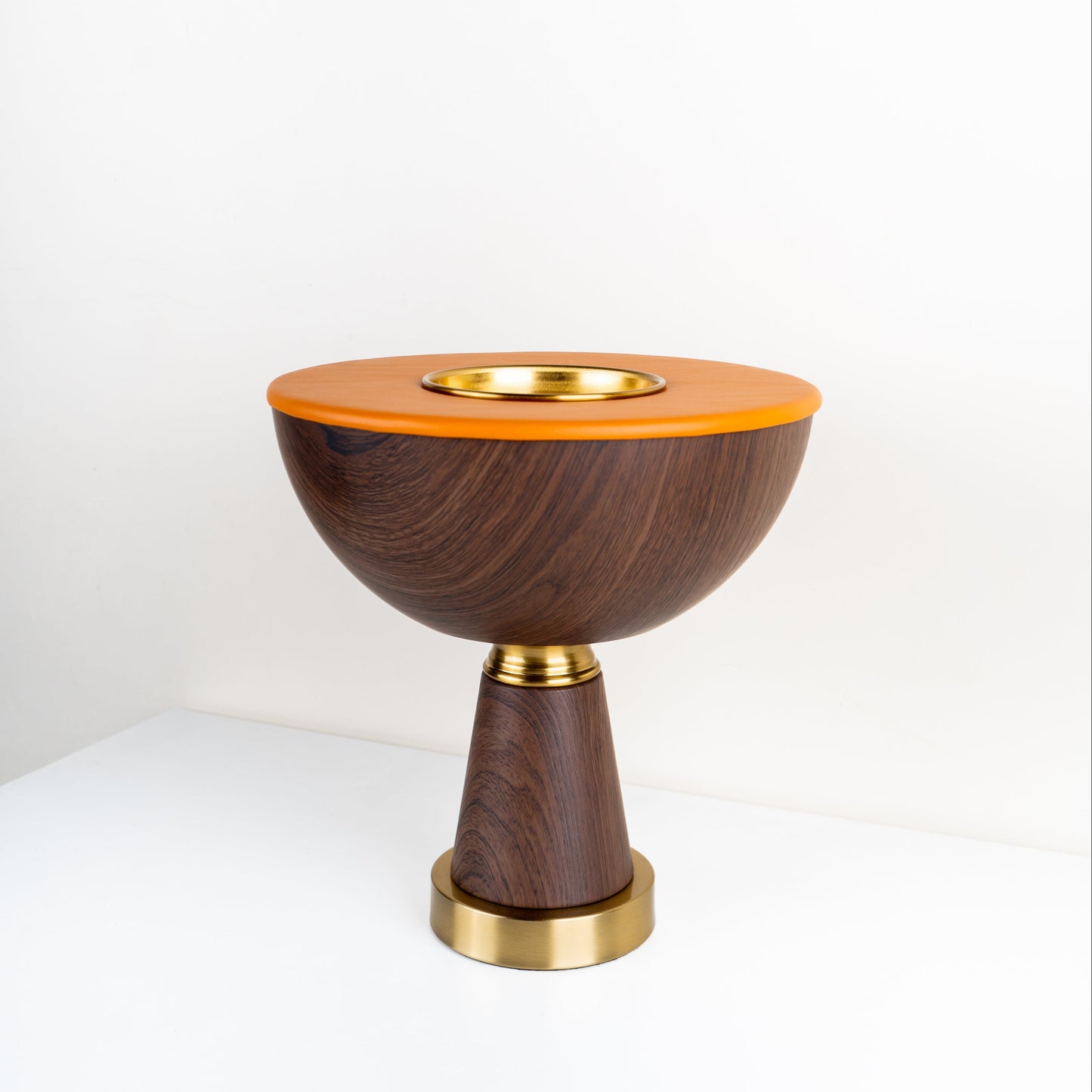 Suede Metal Centerpiece - Set of 2