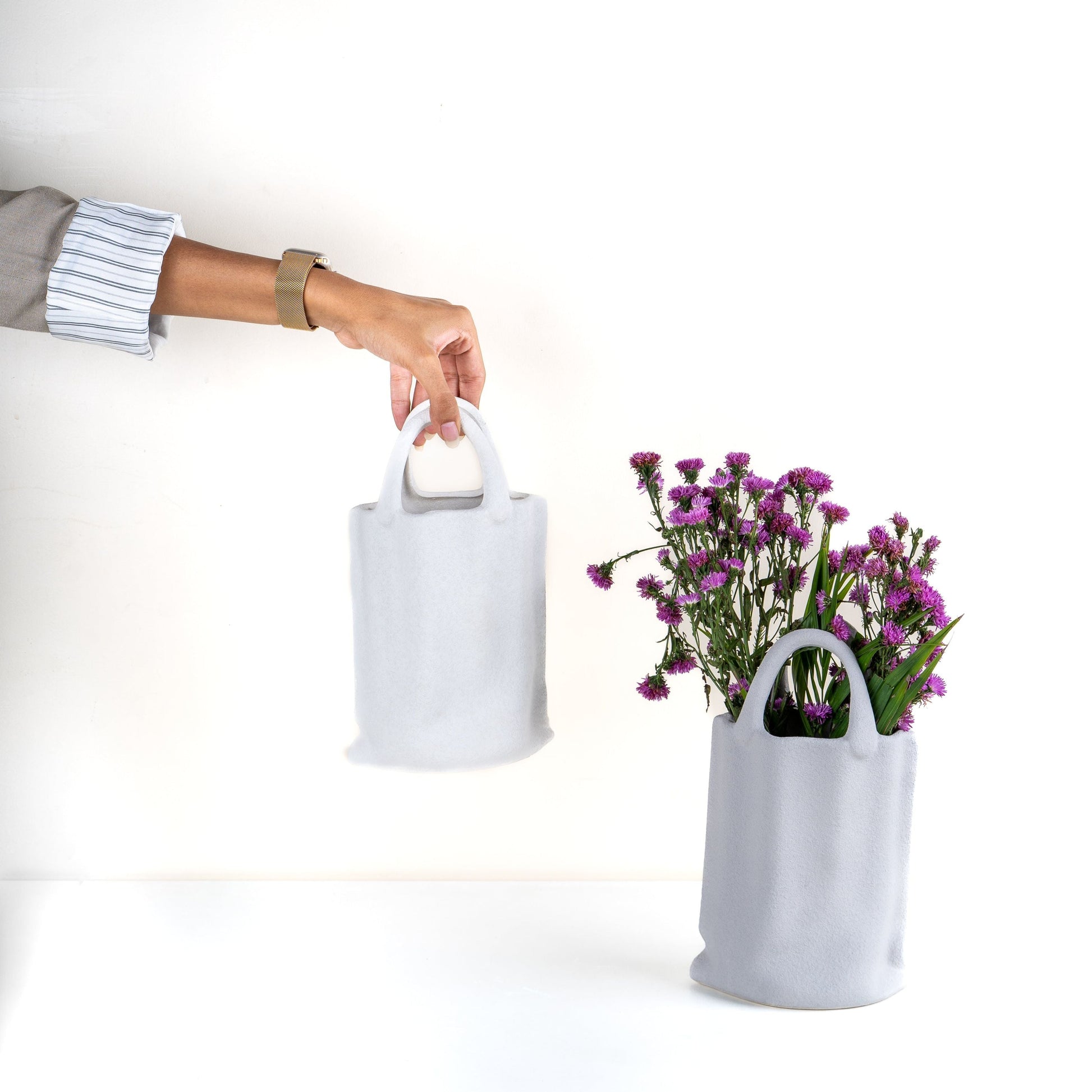 Valise Ceramic Bag Vase
