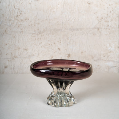 Aurora Handcrafted Glass Centerpiece Bowl