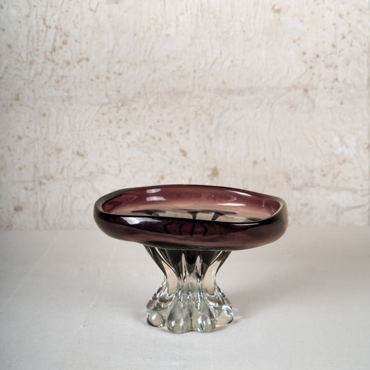 Aurora Handcrafted Glass Centerpiece Bowl
