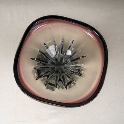 Aurora Handcrafted Glass Centerpiece Bowl