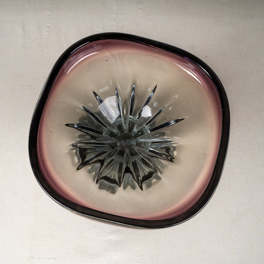 Aurora Handcrafted Glass Centerpiece Bowl