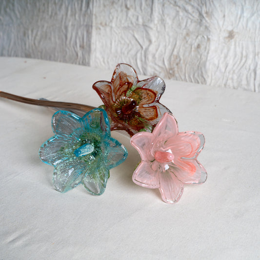 Bud Handblown Glass Flower