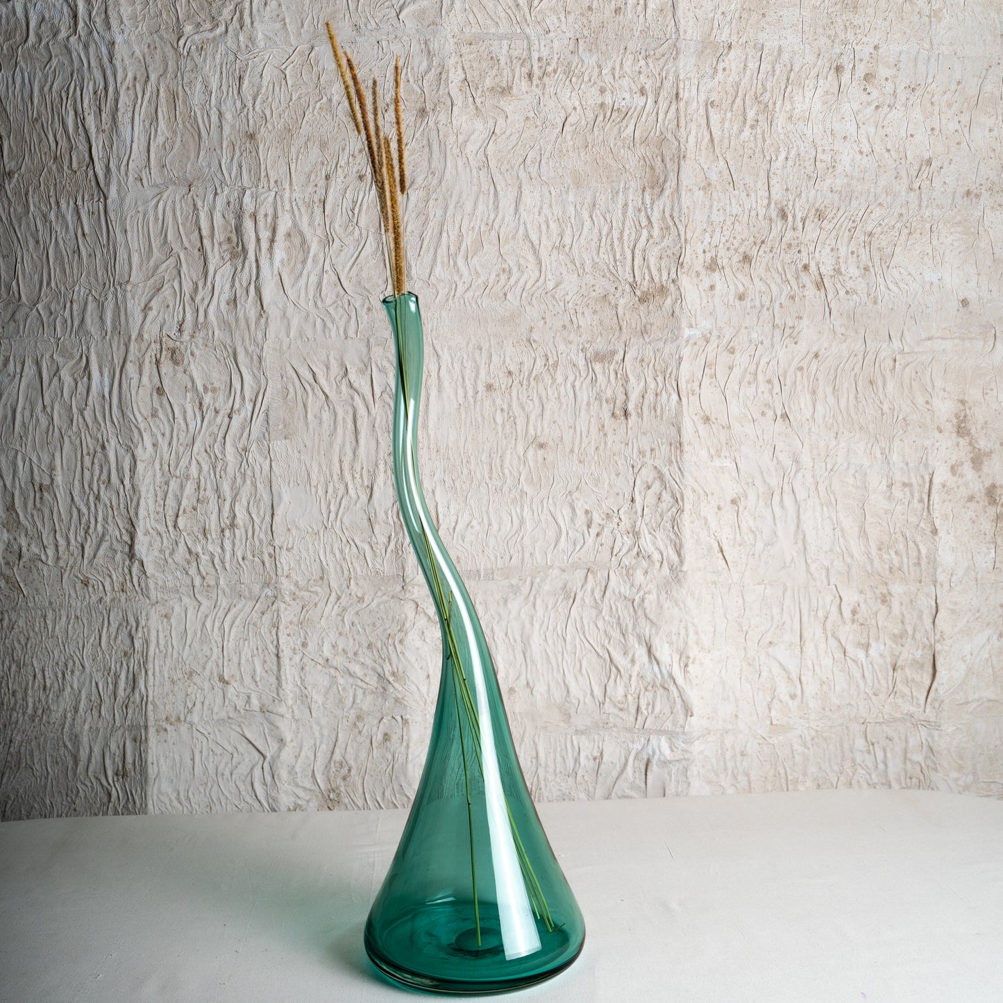 Elantra Duo Sculptural Glass Vases - Set of 2