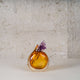 Fin Handcrafted Amber Glass Vase