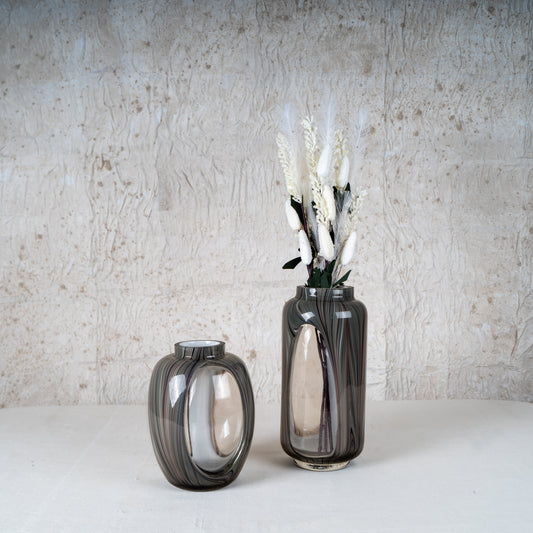Haze Glass Vase Set - Set of 2