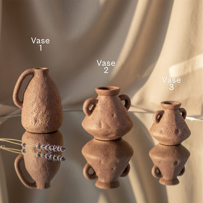 Bhoomi Trio - Rustic Terracotta Vase Set of 3