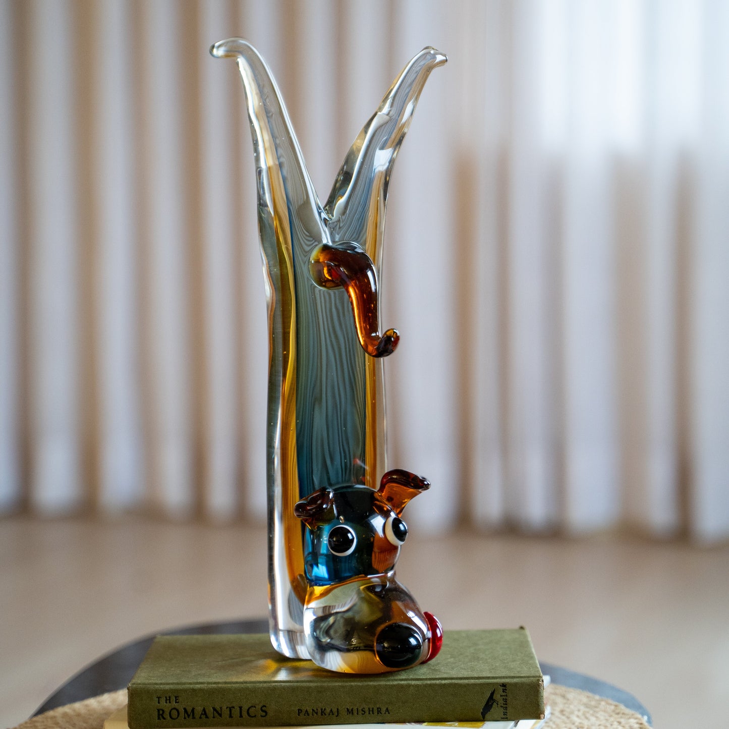 Kairo Glass Dog Showpiece