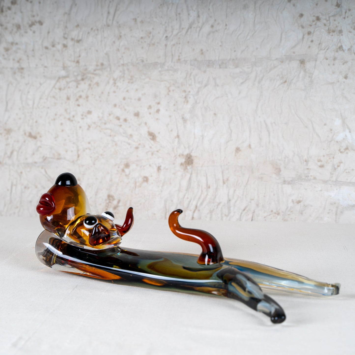 Kairo Glass Dog Showpiece