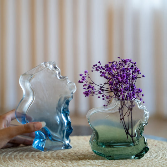 Nura Glass Vase Duo – Set of 2