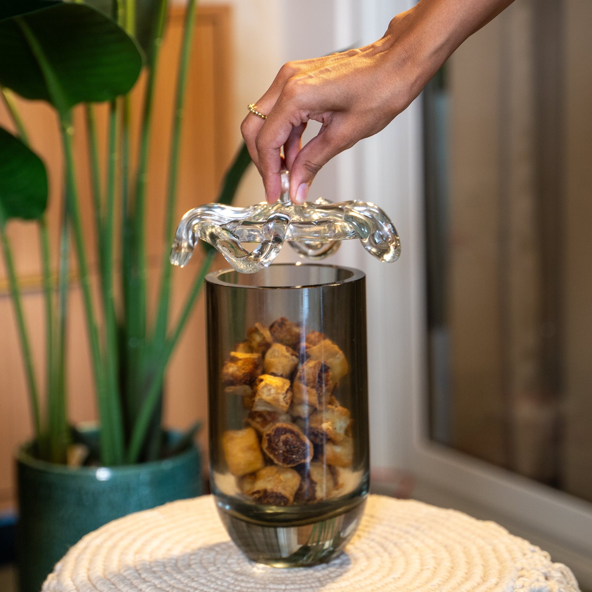 Thaya Knot Handblown Glass Centerpiece